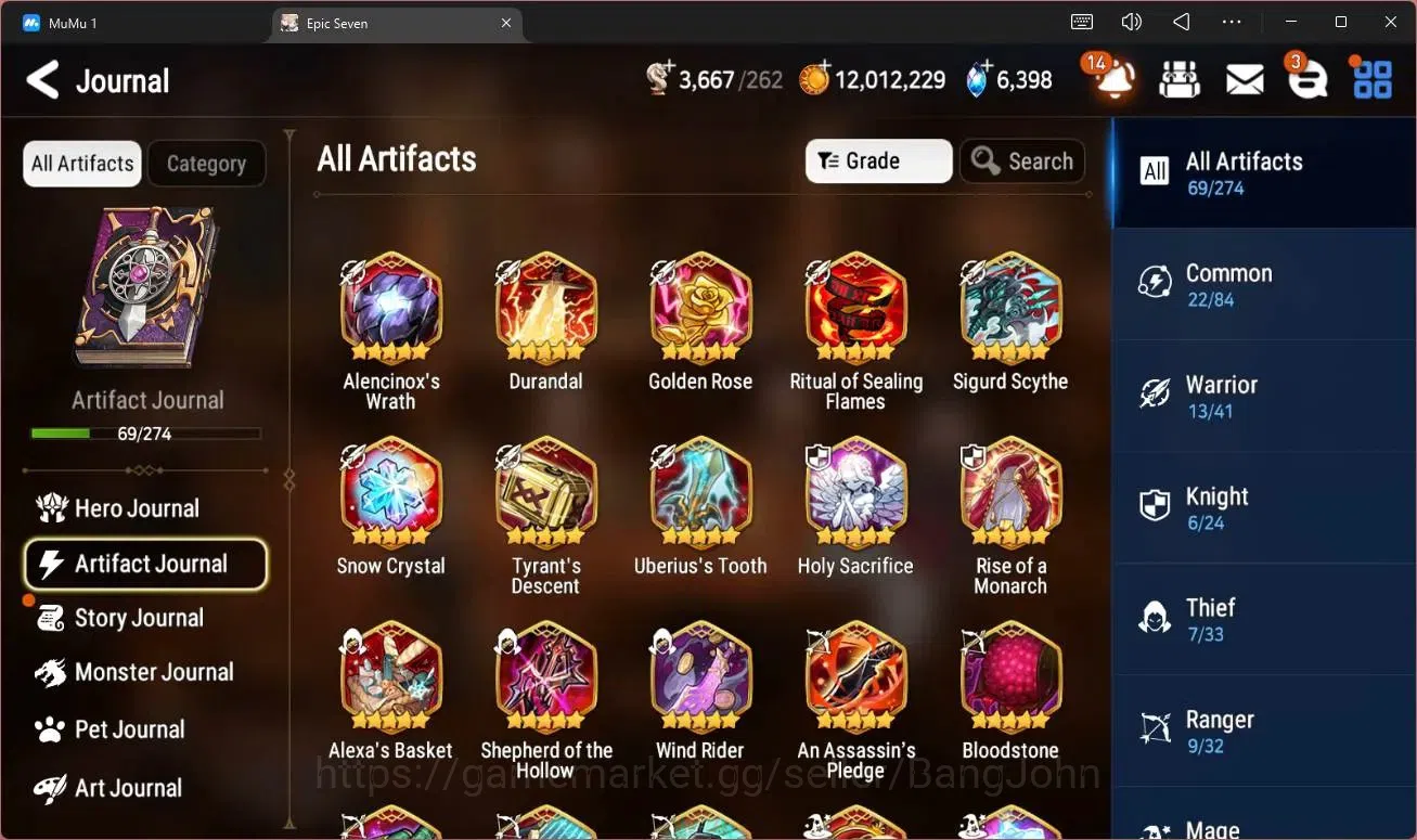 Epic Seven Accounts High-End Global Unverif |11 ML(E Ilynav,NM Luna,RO Light,RnL,DB Senya,S Taeyou,J Kise Etc)|PoH ON|SS 8