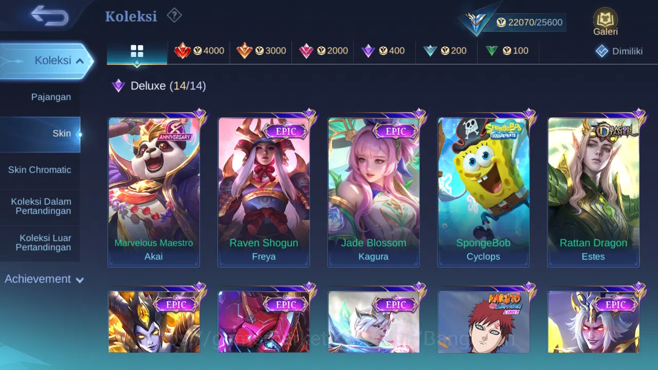Mobile Legends: Bang Bang Accounts Hero 65 Skin 125 | Epic Gusion, Irithel | Dtamer M image 2