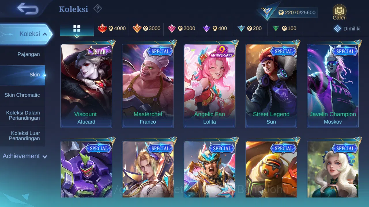 Mobile Legends: Bang Bang Accounts Hero 65 Skin 125 | Epic Gusion, Irithel | Dtamer M image 5