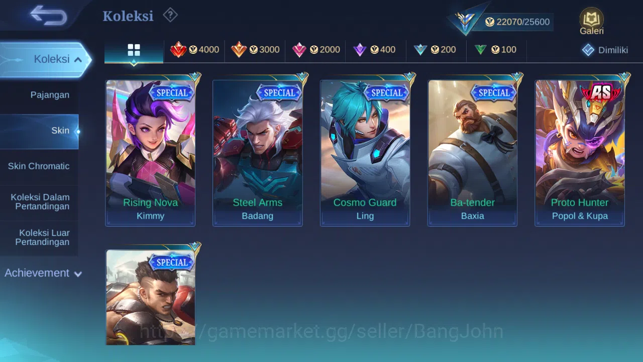 Mobile Legends: Bang Bang Accounts Hero 65 Skin 125 | Epic Gusion, Irithel | Dtamer M image 8