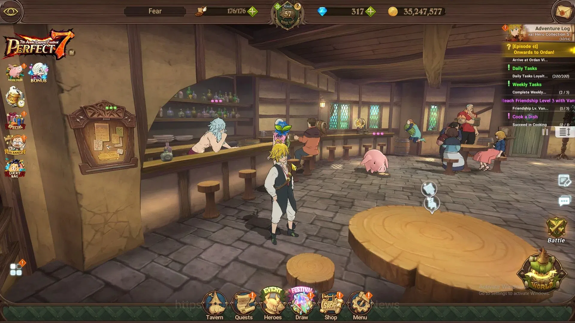 The Seven Deadly Sins: Grand Cross Accounts GLOBAL|1M CC|20 LS,317 Dm|2 LR+5 UR|Burnhild,Eliza image 1