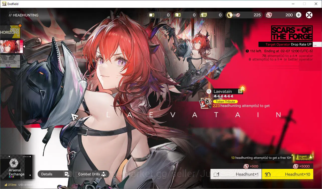 Arknights: Endfield Accounts NA/EU Lv2 |Starter|1460 Arsenal|1SSR (Laevatain)+6 image 9