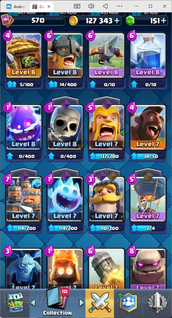 Clash Royale Accounts Mobile |Trophy 4659|5 EVO Cards|1 HERO Cards (Tomb image 6