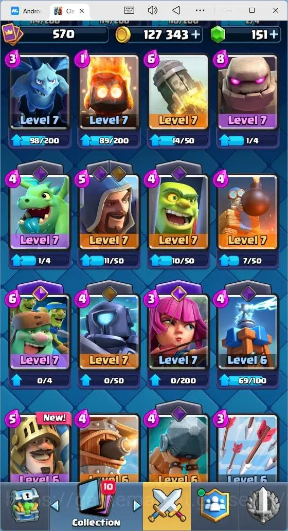 Clash Royale Accounts Mobile |Trophy 4659|5 EVO Cards|1 HERO Cards (Tomb image 7