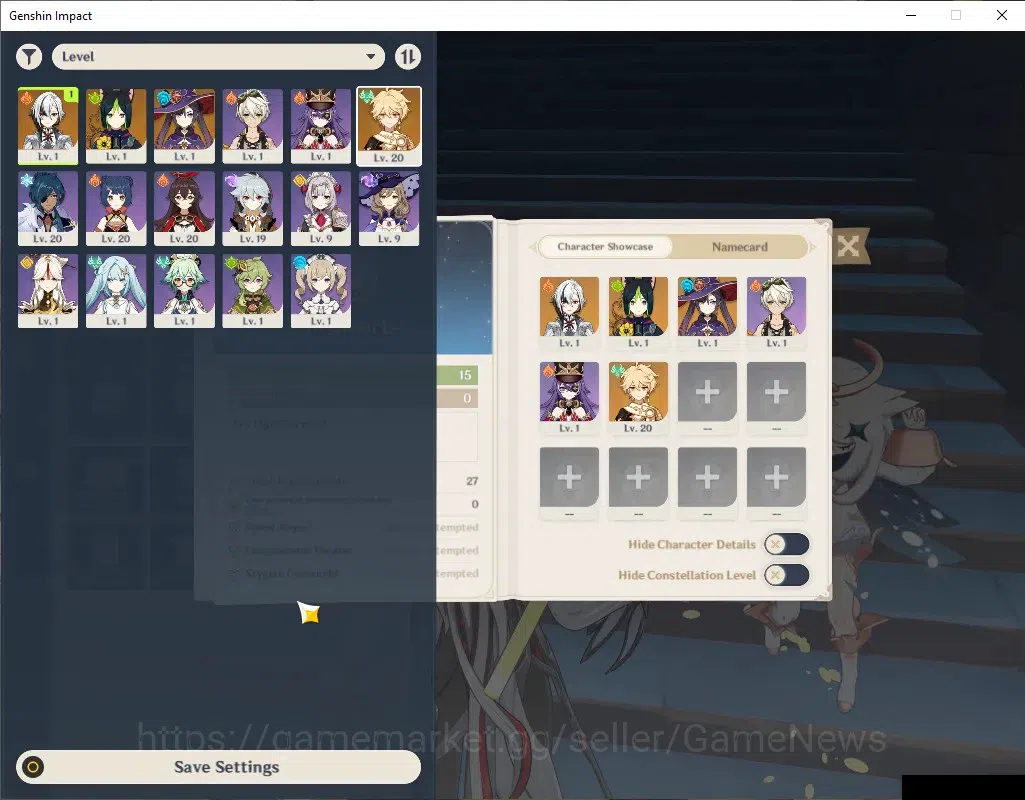 Genshin Impact Accounts Starter Account | ASIA | AR 15 | All Unset | 1 Lim image 1