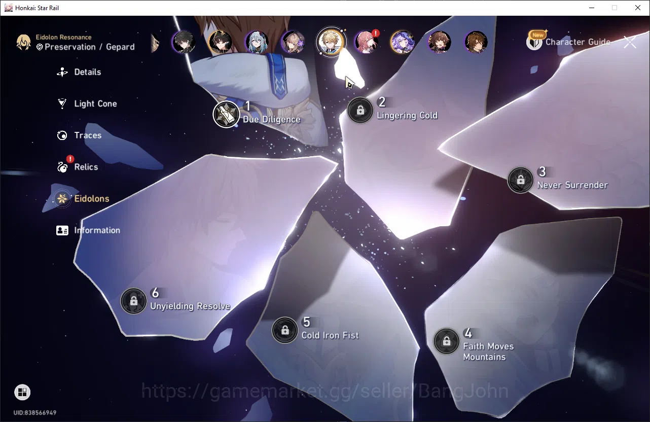 Honkai Star Rail Accounts ASIA | TL 61 | 7 Limit | Kafka | Black Swan | Dan  image 4