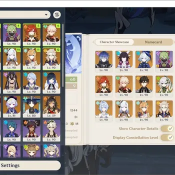 Genshin Impact Accounts Others ASIA|AR 60|Flins Team+Sign|17 Limited + 9(*5 Weapon)|Columbina, Furina, Odette, Mavuika