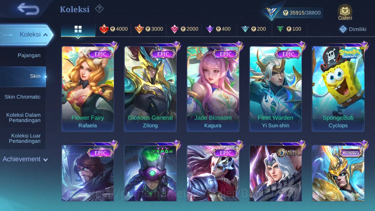 Mobile Legends: Bang Bang Accounts Others Hero 97 Skin 167 | CC Natalia | Lightborn Alucard, Tigreal, Granger | Dtamer 3