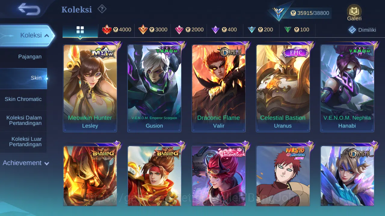 Mobile Legends: Bang Bang Accounts Others Hero 97 Skin 167 | CC Natalia | Lightborn Alucard, Tigreal, Granger | Dtamer 5