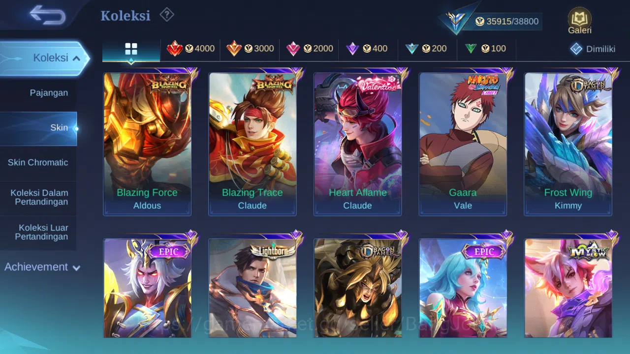 Mobile Legends: Bang Bang Accounts Others Hero 97 Skin 167 | CC Natalia | Lightborn Alucard, Tigreal, Granger | Dtamer 6