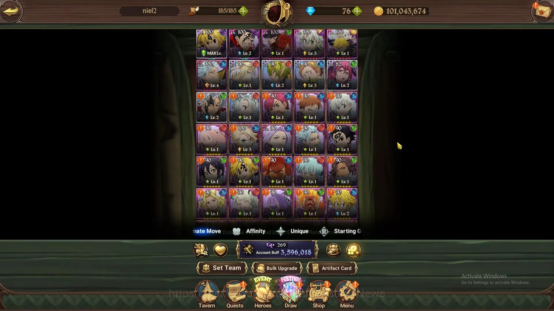 The Seven Deadly Sins: Grand Cross Accounts ASIA|3,5M CC|15 LS,76 Dm|6 LR+10 UR|Fairy King3/6, image 3