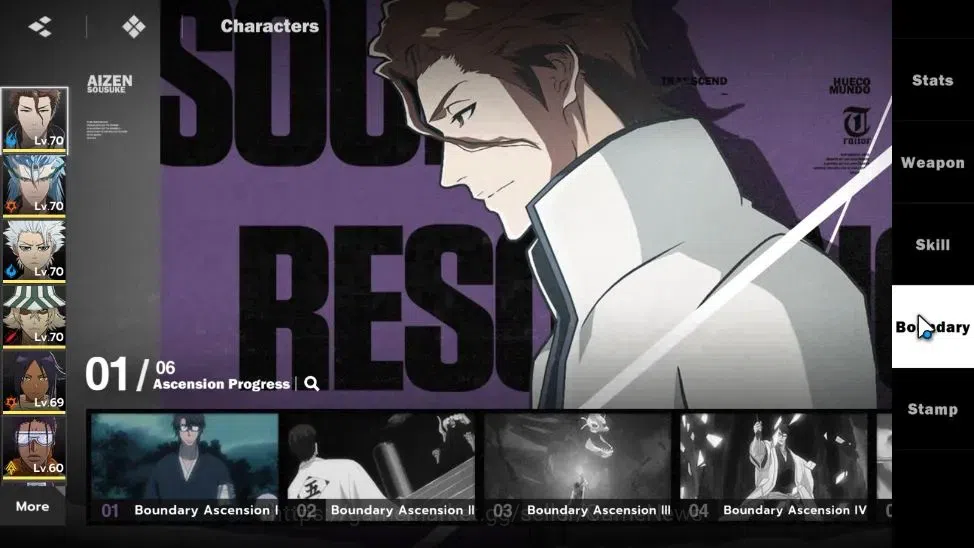 BLEACH: Soul Resonance Accounts NA Crunchyroll|LV 55|10 SSR [(AizenB1,Grimjow,Tosh image 5
