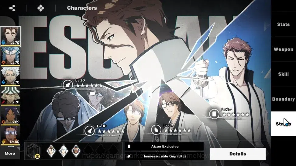 BLEACH: Soul Resonance Accounts NA Crunchyroll|LV 55|10 SSR [(AizenB1,Grimjow,Tosh image 6