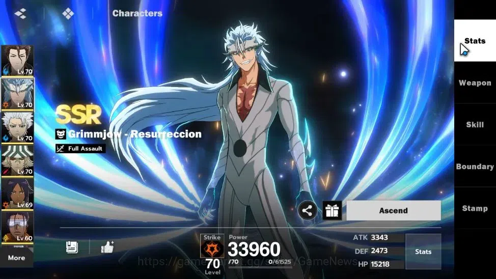 BLEACH: Soul Resonance Accounts NA Crunchyroll|LV 55|10 SSR [(AizenB1,Grimjow,Tosh image 7