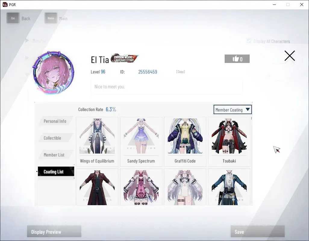 Punishing: Gray Raven Accounts Asia|Lv 96|(SS LuciaCW,SS Startrail,S Feral,SS Dae image 18