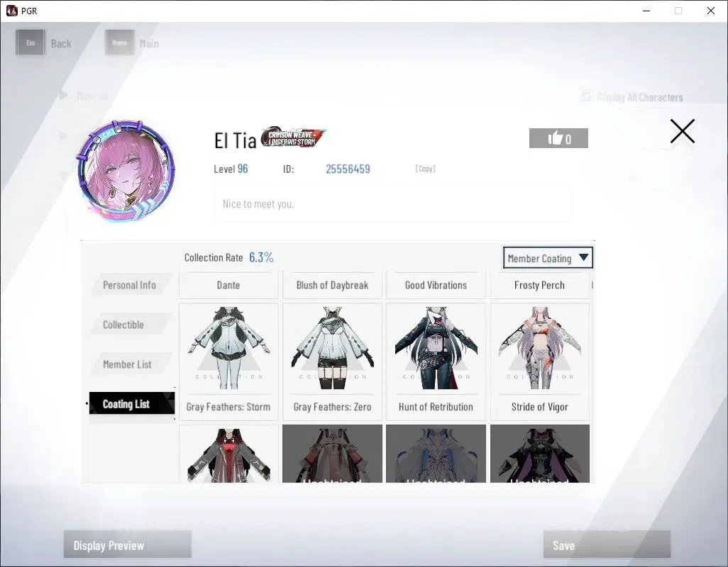 Punishing: Gray Raven Accounts Asia|Lv 96|(SS LuciaCW,SS Startrail,S Feral,SS Dae image 19
