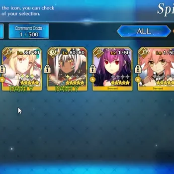 Fate-Grand Order Accounts NA Lv 37|B + G|6 SSR Servant|Castoria,Skadi Caster,Cu Chulain Alter,Tamamo no Mae,Super