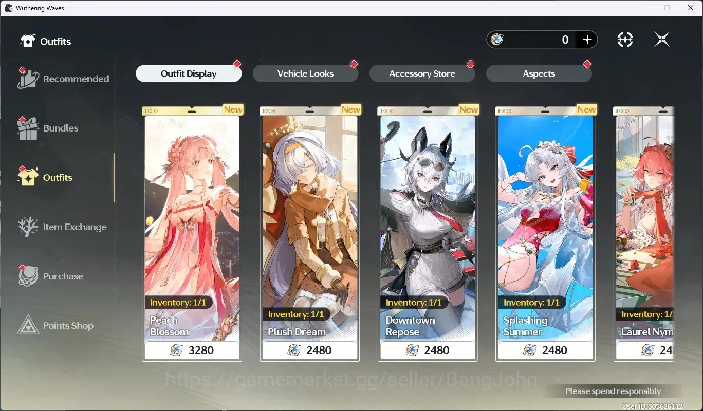 Wuthering Waves Accounts NA |UL 20 |4 Limit [Hiyuki+Sign,Aemeath,Augusta,Lu image 12