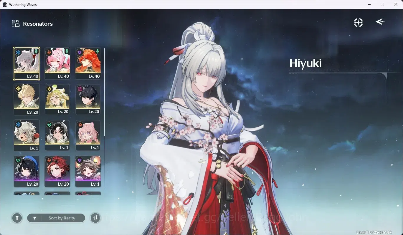 Wuthering Waves Accounts NA |UL 20 |4 Limit [Hiyuki+Sign,Aemeath,Augusta,Lu image 2