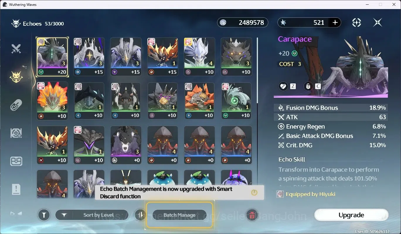 Wuthering Waves Accounts NA |UL 20 |4 Limit [Hiyuki+Sign,Aemeath,Augusta,Lu image 6