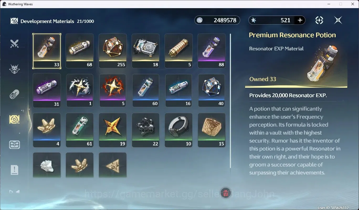 Wuthering Waves Accounts NA |UL 20 |4 Limit [Hiyuki+Sign,Aemeath,Augusta,Lu image 8