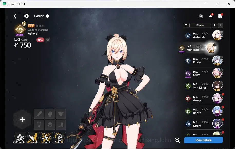StarSavior Accounts Global| Starter Lv 1| 5 SSR Asherah, Emily, Lacy,  image 3