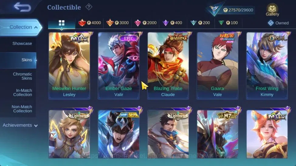 Mobile Legends: Bang Bang Accounts Hero 73|Skin 112|Prime Granger,9th Pace Fanny,Blaz image 9