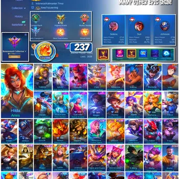 Mobile Legends: Bang Bang Collector #3543 237 Skins | Collector Natalia | KoF Karina | image 1