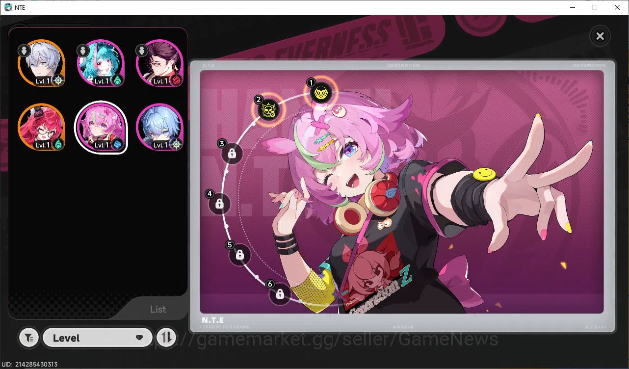 Neverness to Everness Accounts GLOBAL EU|HL 3|1 SSR Nanally |4 SR [Haniel A2,Adle image 5