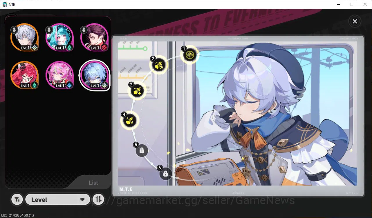 Neverness to Everness Accounts GLOBAL EU|HL 3|1 SSR Nanally |4 SR [Haniel A2,Adle image 6