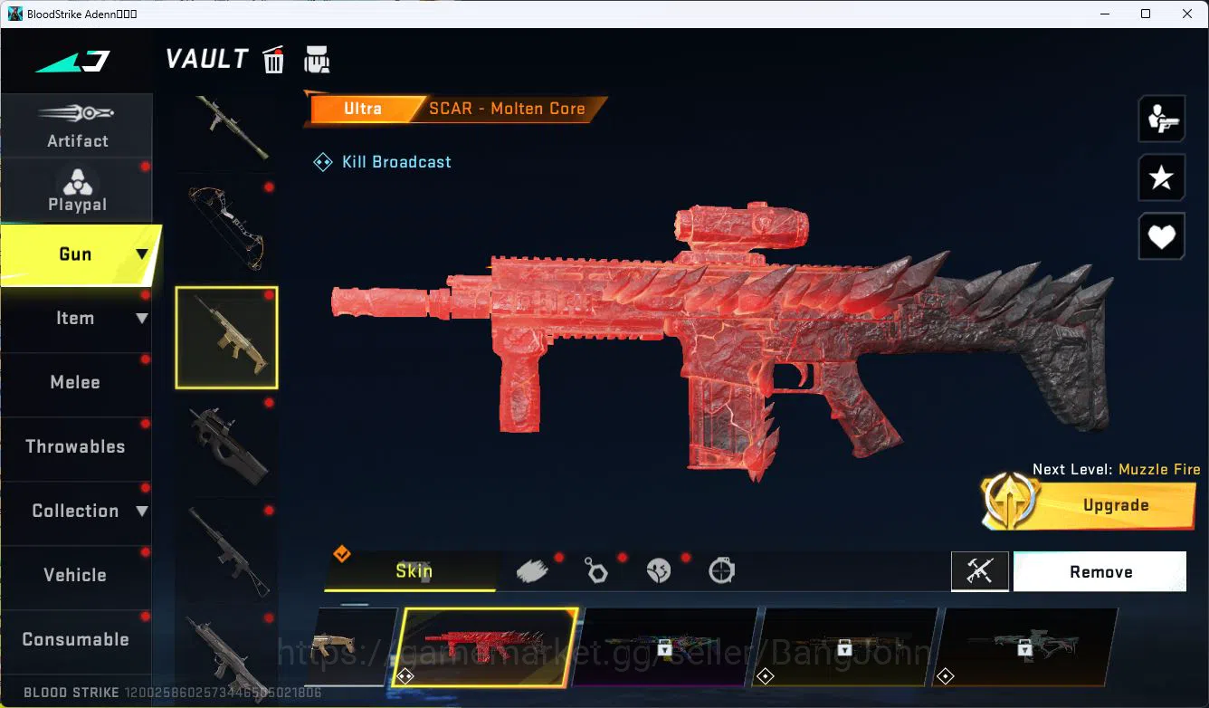Blood Strike Accounts ASIA|ETERNAL=AUG(LVL1)|EVOLVED FAL|LIMITED=RPK|ULT image 12