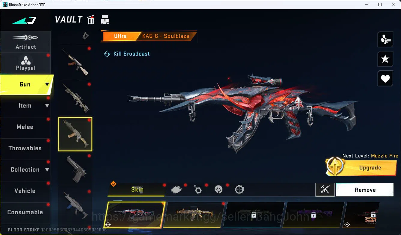 Blood Strike Accounts ASIA|ETERNAL=AUG(LVL1)|EVOLVED FAL|LIMITED=RPK|ULT image 14