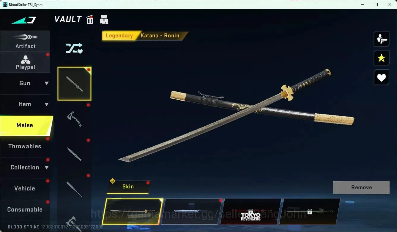 Blood Strike Accounts ASIA | Eternal ZERO-Odashadow | Legendary Katana-R image 10