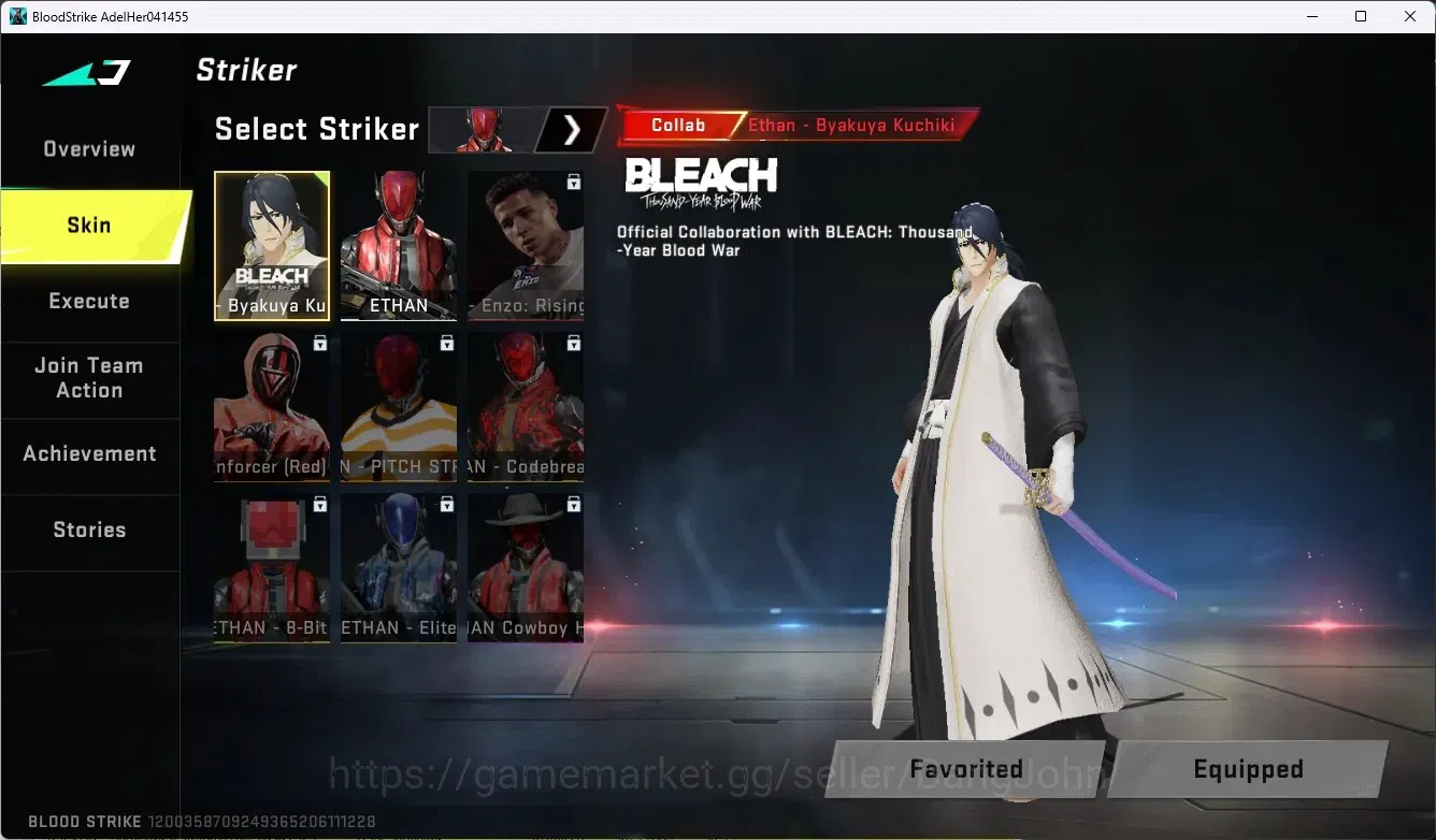 Blood Strike Accounts ASIA|Collab Gun AK47-SacredAxeRhitta [7DS]|2 Legen image 7