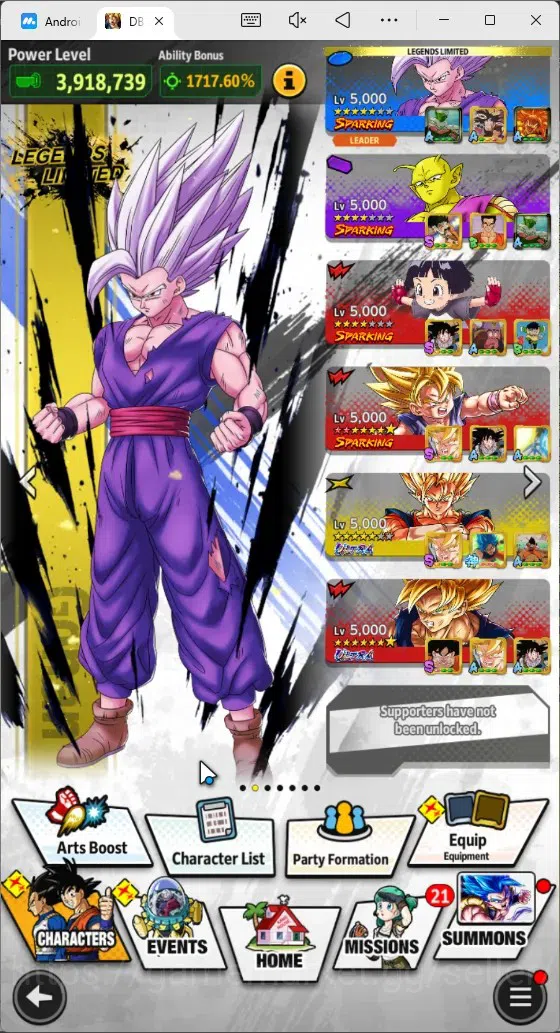 Dragon Ball Legends Accounts Android | Lvl 57|52.8M Total Power|527 CC|4 UL|UL image 13