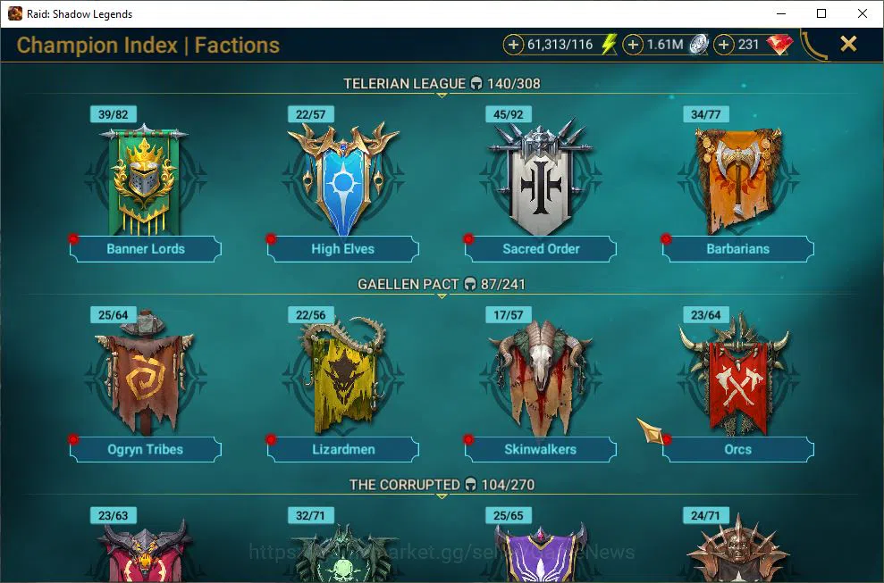 Raid: Shadow Legends Accounts Lv46 1,3M Power|1 Mythic(Siegfrund)|27 Legend(Ninj image 4