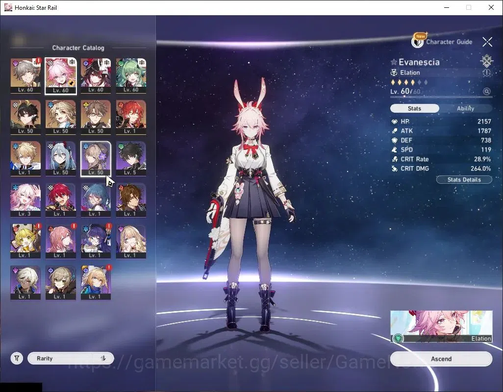 Honkai Star Rail Accounts Asia|TL 40|4 Limited|Evanescia+Sign,Sparkle,Huohuo image 4