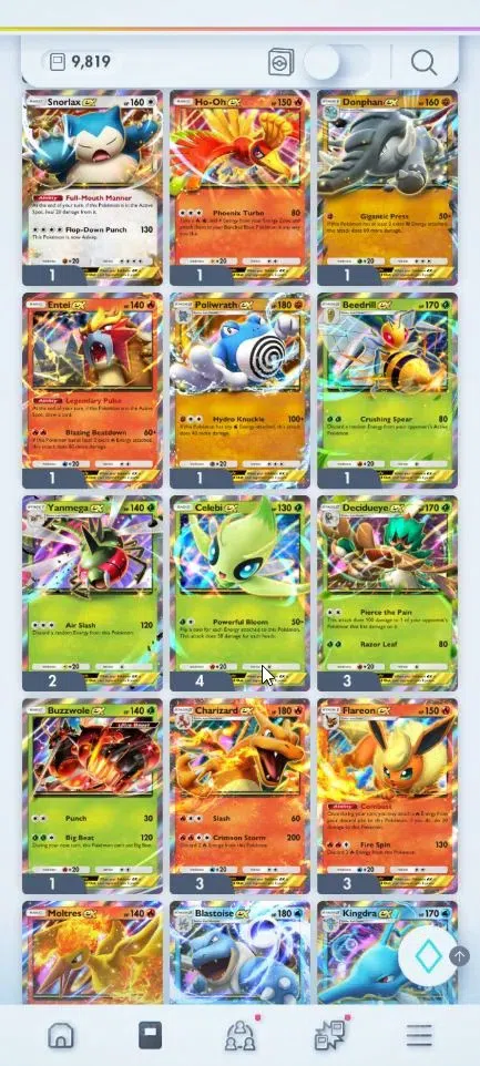 Pokémon TCG Pocket Accounts EN 9,8K Card|166+ EX|2 Crown (Bombardier,Solgaleo) image 14