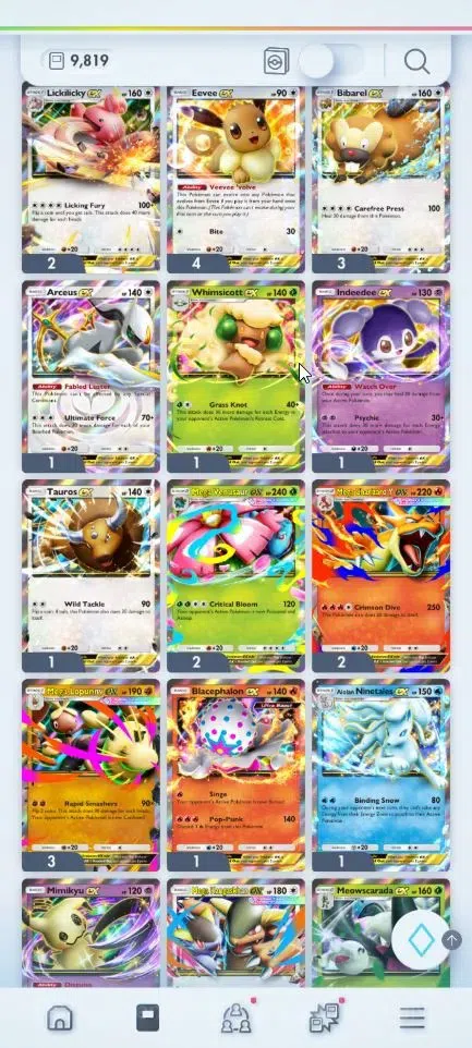 Pokémon TCG Pocket Accounts EN 9,8K Card|166+ EX|2 Crown (Bombardier,Solgaleo) image 17