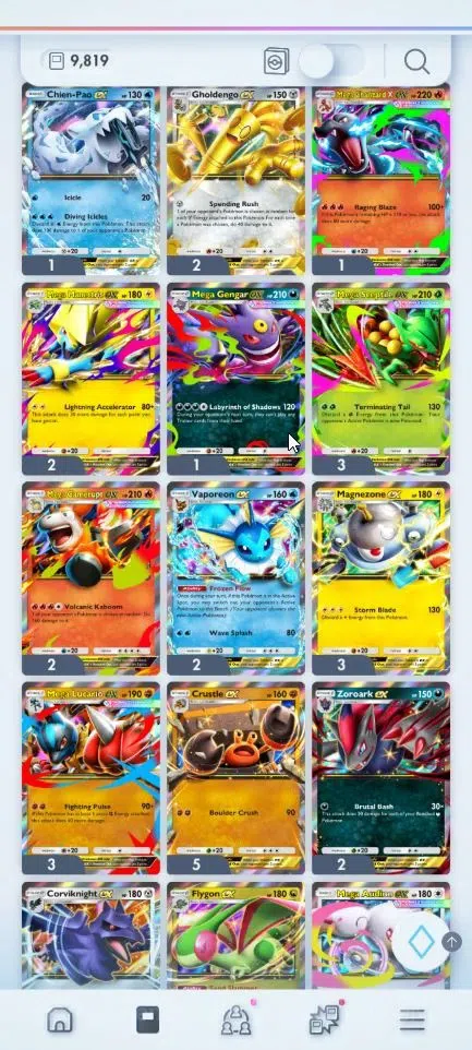 Pokémon TCG Pocket Accounts EN 9,8K Card|166+ EX|2 Crown (Bombardier,Solgaleo) image 18