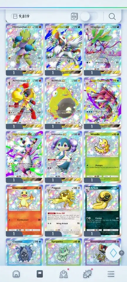 Pokémon TCG Pocket Accounts EN 9,8K Card|166+ EX|2 Crown (Bombardier,Solgaleo) image 2