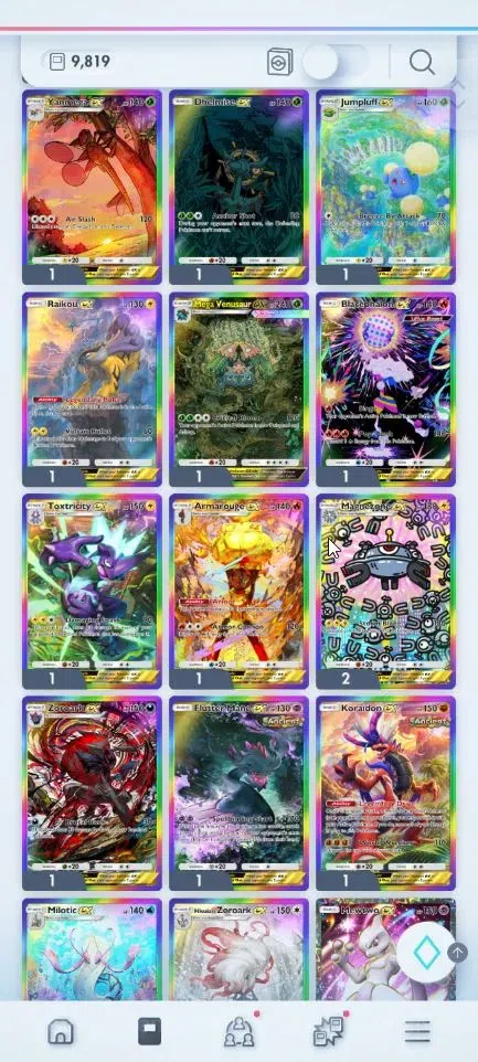 Pokémon TCG Pocket Accounts EN 9,8K Card|166+ EX|2 Crown (Bombardier,Solgaleo) image 5