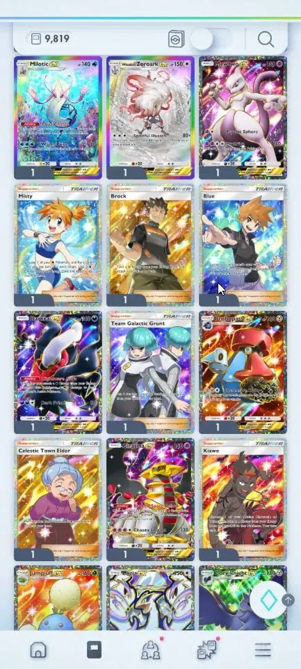 Pokémon TCG Pocket Accounts EN 9,8K Card|166+ EX|2 Crown (Bombardier,Solgaleo) image 6
