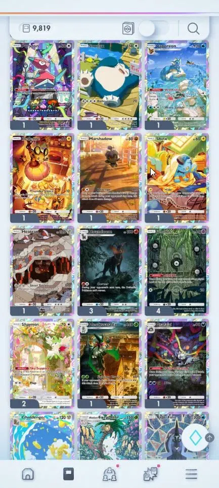 Pokémon TCG Pocket Accounts EN 9,8K Card|166+ EX|2 Crown (Bombardier,Solgaleo) image 8