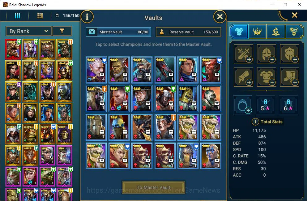 Raid: Shadow Legends Accounts Mid-Game Lv6 578K Power|1 Mythical (Androc)|21 Legendary 5
