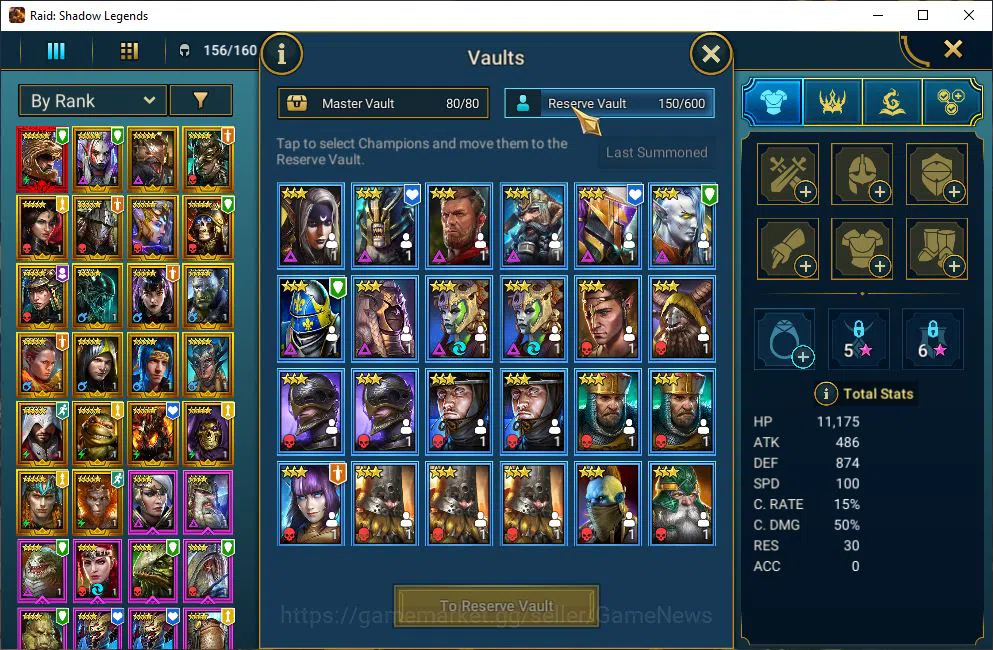 Raid: Shadow Legends Accounts Mid-Game Lv6 578K Power|1 Mythical (Androc)|21 Legendary 6