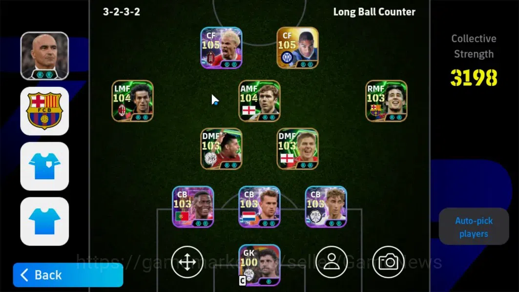 eFootball Accounts Android|Adriano PhenomFinishing,Donadoni,Scholes V image 1