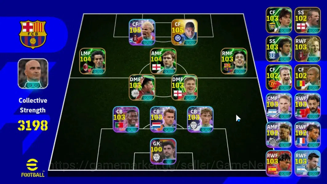 eFootball Accounts Android|Adriano PhenomFinishing,Donadoni,Scholes V image 2