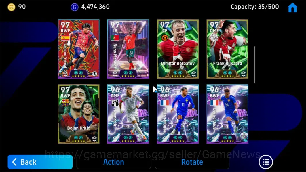 eFootball Accounts Android|Adriano PhenomFinishing,Donadoni,Scholes V image 6