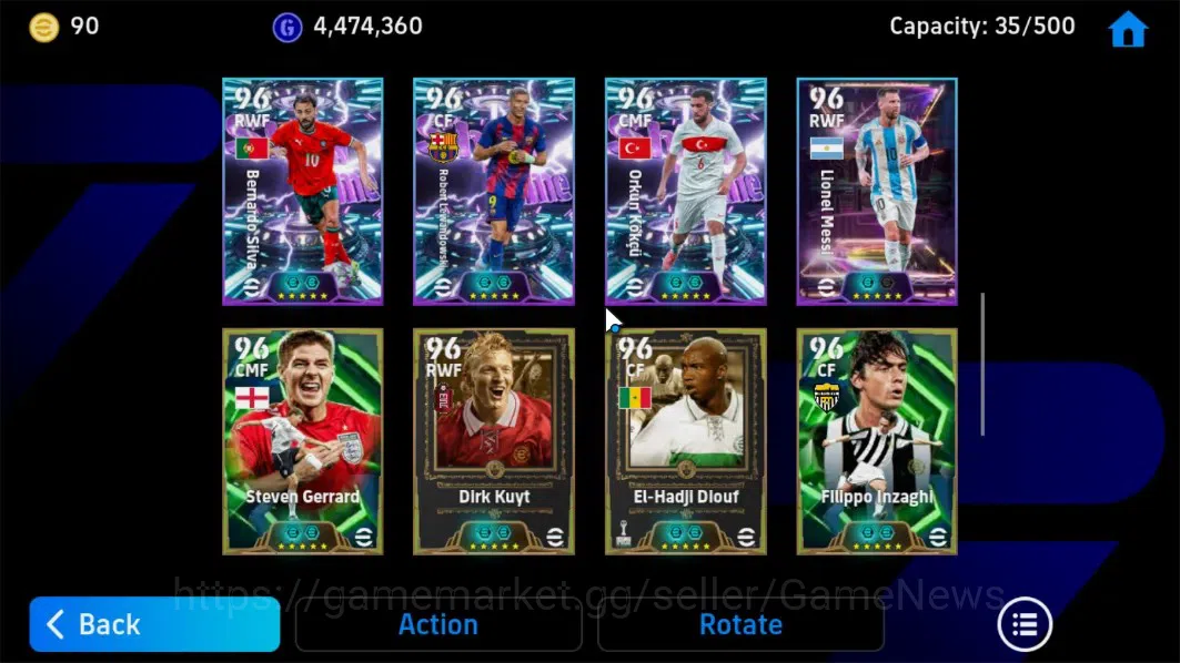 eFootball Accounts Android|Adriano PhenomFinishing,Donadoni,Scholes V image 7